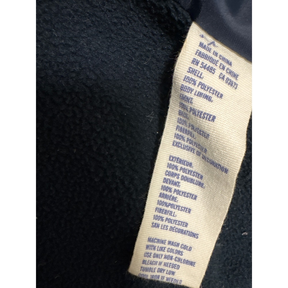 Vintage Y2K American Eagle Teal Puffer Vest Cozy Fleece Lined Warm Winter Layer - Picture 6 of 6